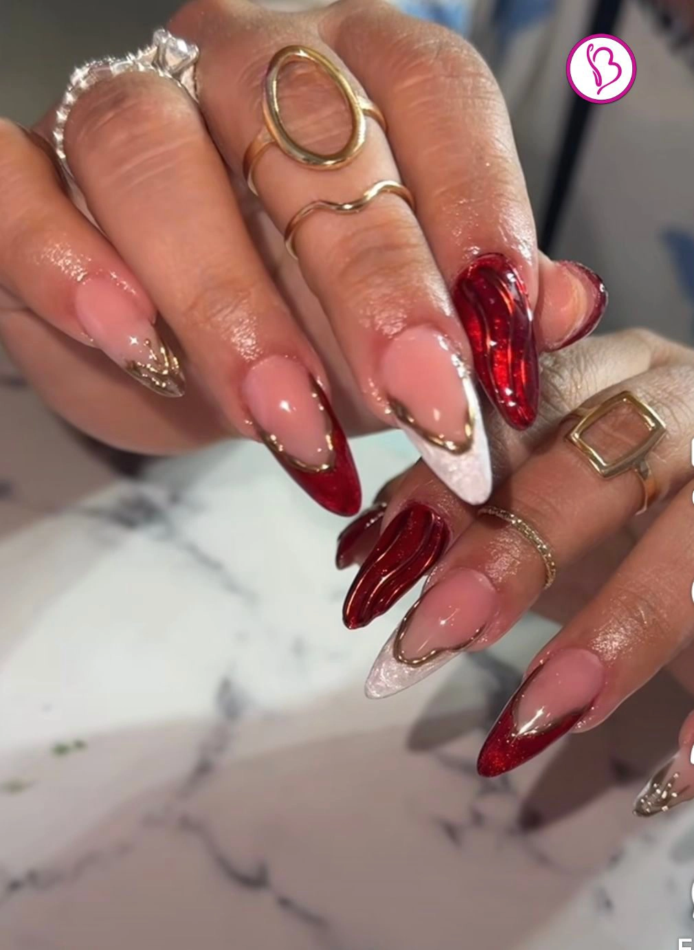  Dip powder manicure with thin natural finish by Alex in Cedar Park