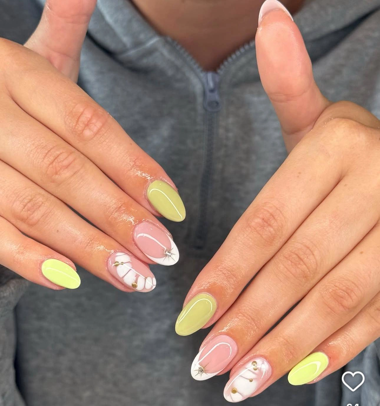 Polygel nails process at bnails salon 